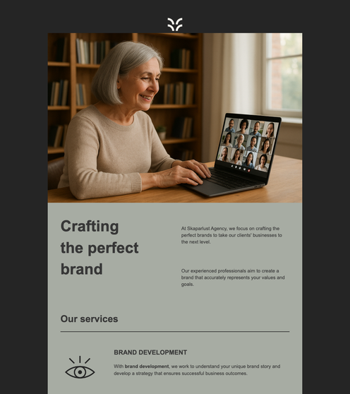 About our services email template preview