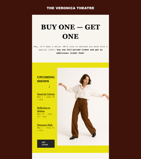 Product Promotion email template preview