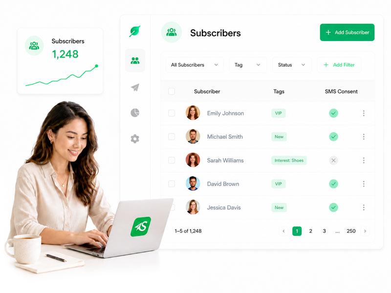 Audience segments that stay organized